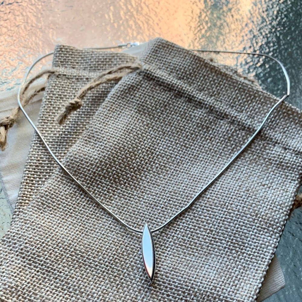 SOLD - Vintage 925 Sterling Silver Bohemian Minimalist Necklace